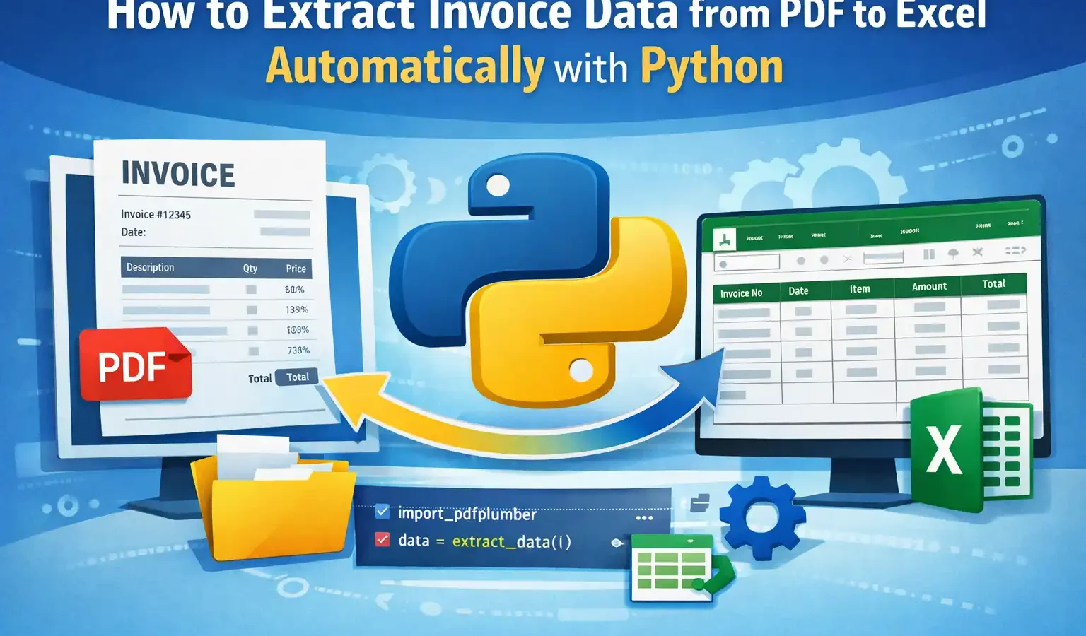 How to Extract Invoice Data from PDF to Excel Automatically with Python