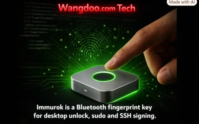 Immurok is a Bluetooth fingerprint key for desktop unlock